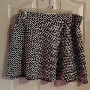 Houndstooth skater skirt
